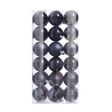 Shatterproof Christmas Ornaments Set, 36 Pcs Green & Black Baubles, 1.18" (3cm), Compatible with All Tree Types