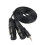 Στερεοφωνικό καλώδιο διπλού θηλυκού XLR Y splitter 3,5 mm 1