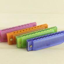 Beginner Harmonica in Orange for Child Development and Music Production 1 Set