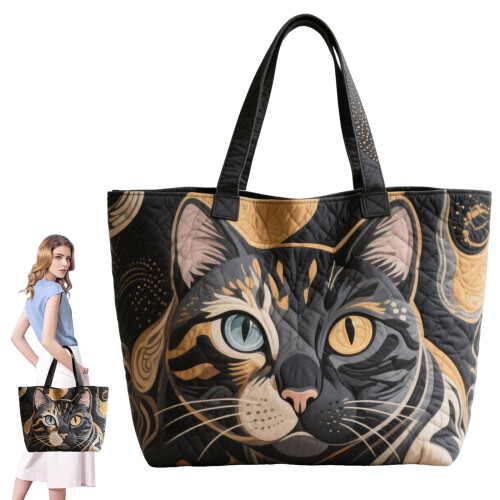 Γυναικεία καπιτονέ τσάντα Tote, μικρή 13" Π x 12,2" Υ 1