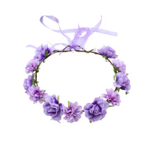 Paashoofdband in Boheemse stijl met gesimuleerde bloemenkrans, bloemenversiering voor dames, bruidshoofdtooi, haarkrans