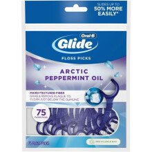 3D White Floss Picks Radiant Mint 75 Count Package