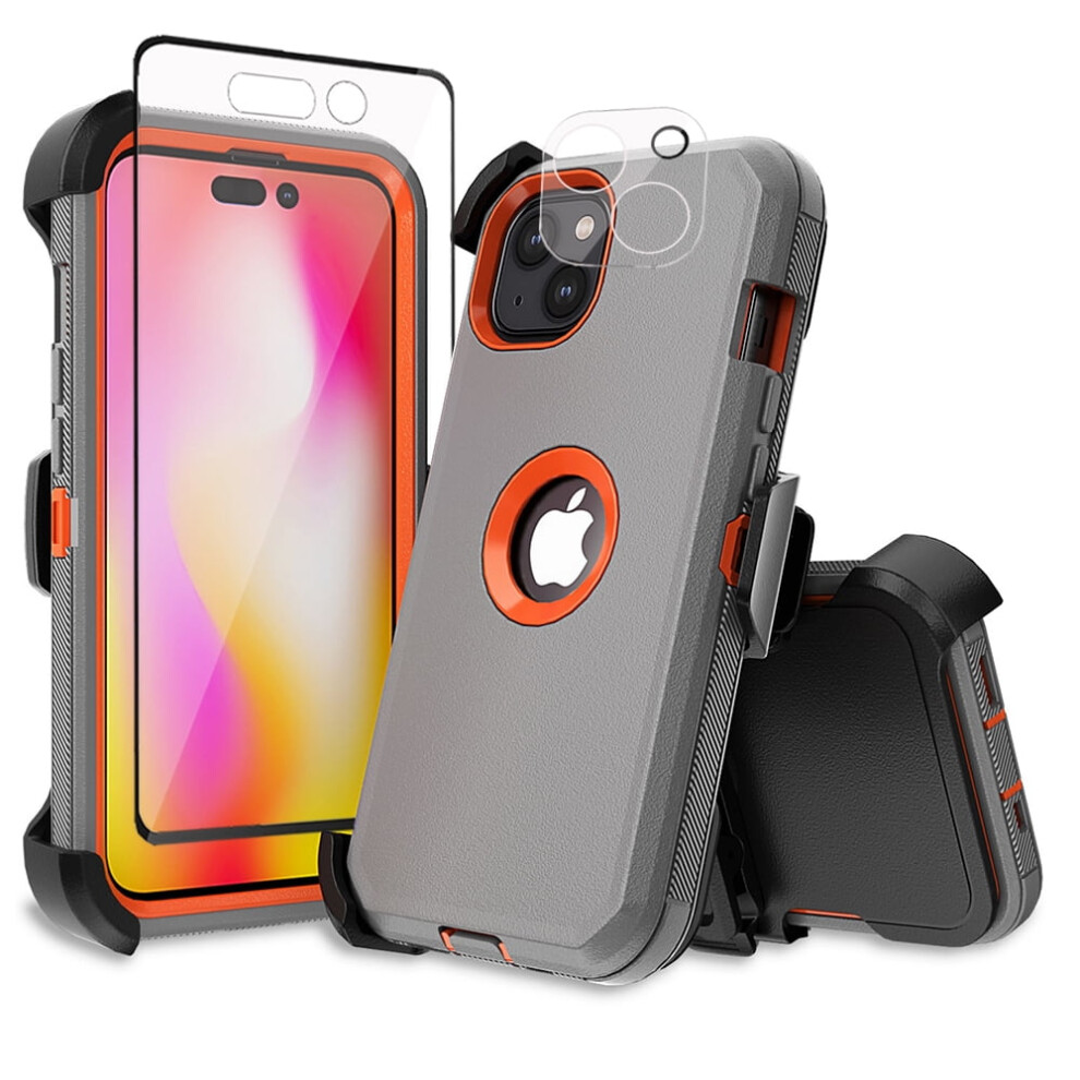 Iphone 14 Plus Case With Belt Clip And Screen Protector 9193271366140