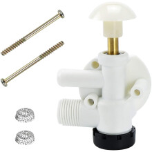 RV Toilet Water Valve Kit Replacement for Pedal Flush Toilets – Compatible with Camper, Trailer, Boat | Leak Prevention & Freeze Resistance