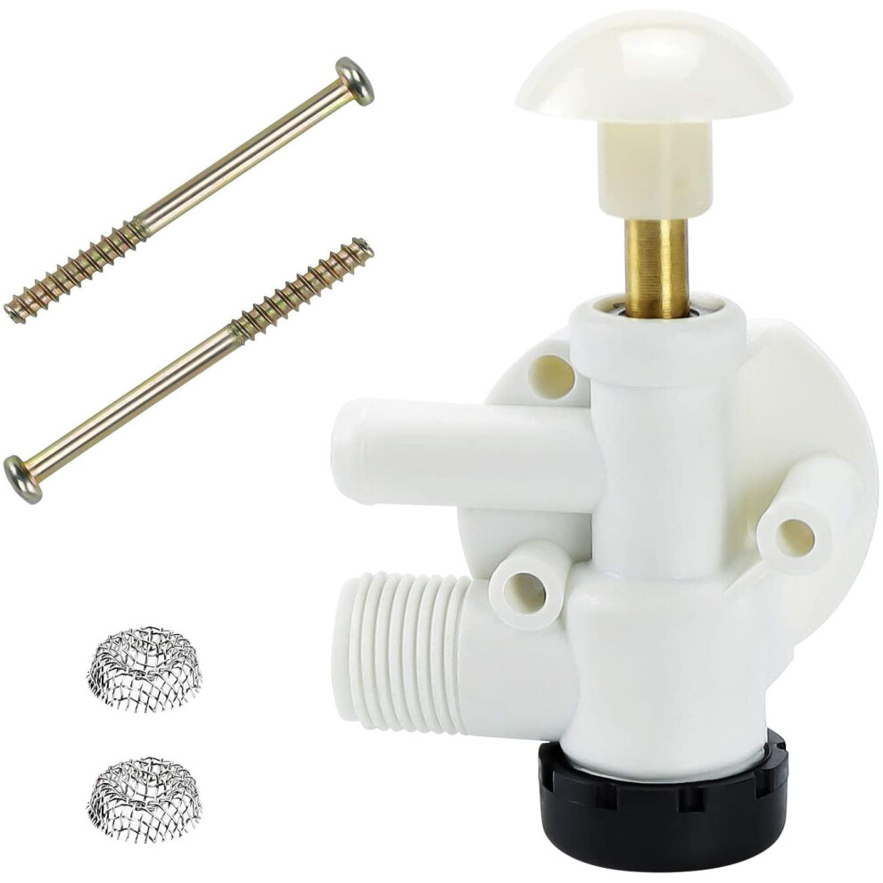 Rv Toilet Water Valve Kit Replacement For Pedal Flush Toilets Â Compatible With Camper, Trailer, Boat | Leak Prevention & Freeze Resistance 9558830207973