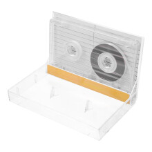 Doorzichtige cassettebandjes als decoratie, blanco vintage accessoire