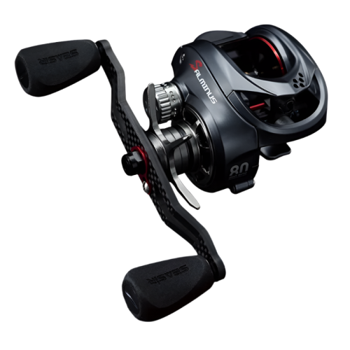 High-Speed Baitcasting Reel Dual Spools Right Hand Black 1