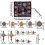 Artificial Pinecone Christmas Ornaments Brown 53PCS 3