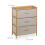 Bureau en bambou 3 tiroirs 7