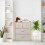 Bureau en bambou 4 tiroirs 2