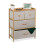 Bureau en bambou 4 tiroirs 14