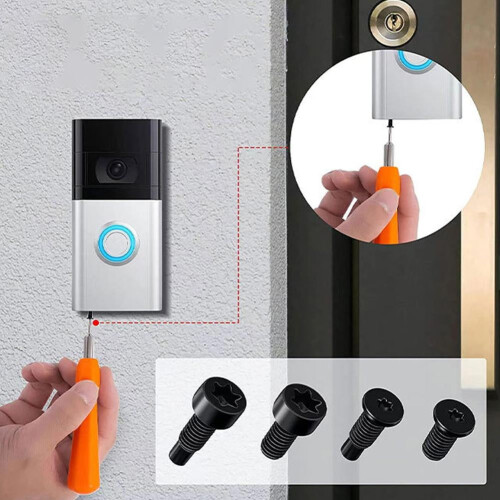 Liquidation immédiate ! Vis de rechange pour sonnette vidéo compatible I1B1 1