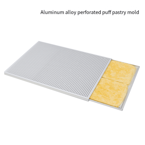 Aluminium bageplade til butterdej 35x25cm 2