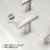 Borstad nickel Arch skåphandtag 7,5 cm CC 20-pack 3