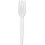 Heavyweight White Plastic Forks (Pack of 100) 2