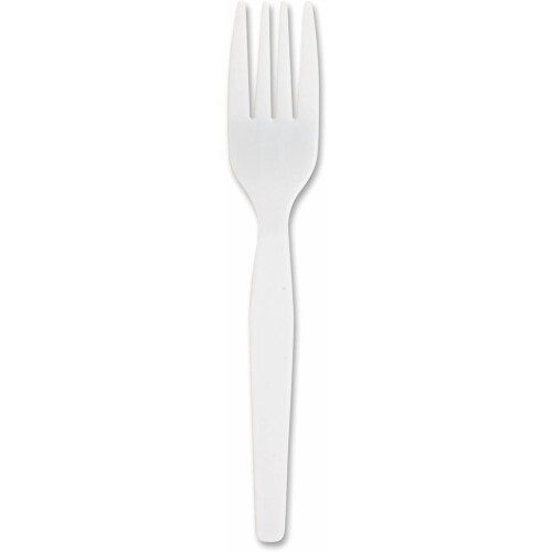 Heavyweight White Plastic Forks (Pack of 100) 1