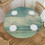 Round Fitted Tablecloth Polyester Elastic Edge 48 inch 1