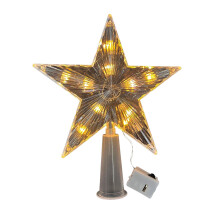 Joulukuusen latva Tähti 6,7" LED RGB -valaistu