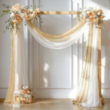 Transparante chiffon gordijnstof 28 inch 19 voet