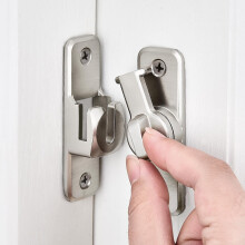 Schuifdeursloten van zinklegering, verstelbaar, 4 stuks