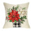 Housse de coussin Poinsettia Cardinal 45 x 45 cm 1