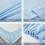 Σετ σεντόνια King Size Baby Blue 6 τεμαχίων από μικροΐνες 5