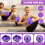 Σετ δαχτυλιδιών Pilates για γυναίκες: Μπάλα γιόγκα 9", Figure8Band, συρόμενοι δίσκοι, 4