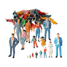 Handbemalte Figuren, Szenen in verschiedenen Posen, Miniatur-Spielzeug, Miniaturfiguren, Diorama, Charakter-Modelleisenbahnen, Dekoration -