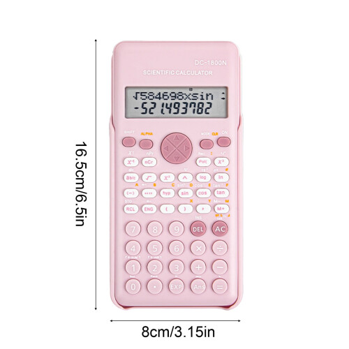 Calculadora científica com 240 funções e visor de 2 linhas. 1