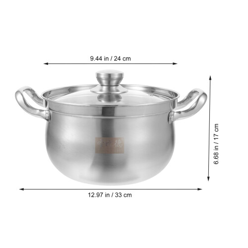 Stainless Steel Saucepan 33 cm Silver 2