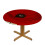 Round Polyester Tablecloth with Umbrella Hole, Floral Design 3