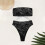 Set bikini a due pezzi da donna Kukoosong, costume da bagno semplice, comodo e alla moda. 4