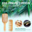 Σετ βούρτσας και χτένας Heldig Bamboo Detangler (2 τεμάχια) – Οικολογικό, για 3