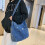 Γυναικεία τσάντα Tote Vintage Denim με πολλές τσέπες, ανοιχτό μπλε 7