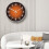 DESIGNICE Wall Clock,Luminous Hands Modern Wall Clock,Soft Contrast Bathroom Clock,Green,8In 3