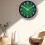 DESIGNICE Wall Clock,Luminous Hands Modern Wall Clock,Soft Contrast Bathroom Clock,Green,8In 4