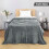 Cool Grey Fleece Blanket, Twin Size 2