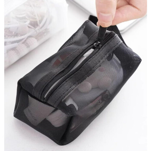 Τσάντα αποθήκευσης από πλέγμα με φερμουάρ 3Pack 2