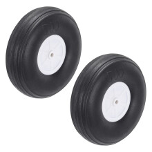 2Pcs 5" RC Airplane Wheels - Sponge Tires for DIY Model Planes and Helicopters