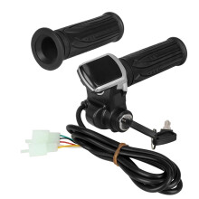 Acceleratore per Bici Elettrica 48V con Display A LED, Accessorio Universale per Acceleratore da Manubrio per Bici Elettrica