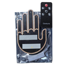 Fun LED Gesture Lights - Remote Control Fun Road Rage Signs, Car and Bicycle Decorations Woman