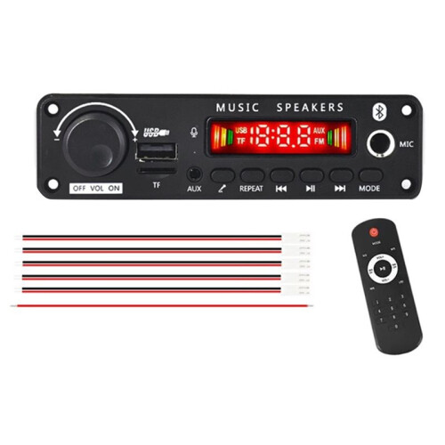 400W Amplifier  MP3 WMA APE Decoder Board DC8-26V Handsfree Car Audio Microphone DIY Music Player