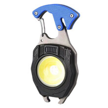 Keychain Light Versatile Led Keychain Work Light Rechargeable Flashlight with Screwdrivers Bottle Opener B