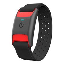 Heart Rate Monitoring Armband, Heart Rate Sensor, IP67 Waterproof Rating, ANT+ , 60-Hour Battery Life. Red
