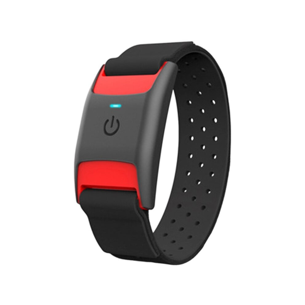 Heart Rate Monitoring Armband, Heart Rate Sensor, IP67 Waterproof Rating, ANT+ , 60-Hour Battery Life. Red