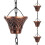 Rain Chains for Gutters Outside,Copper Rain Catcher Chain with Cups Decorative Replacement for Downspout 1