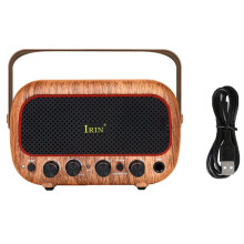 IRIN Guitar Amplifer Combo 5W Two Speakers Rechargeable Portable Speakers for Electric Guitars