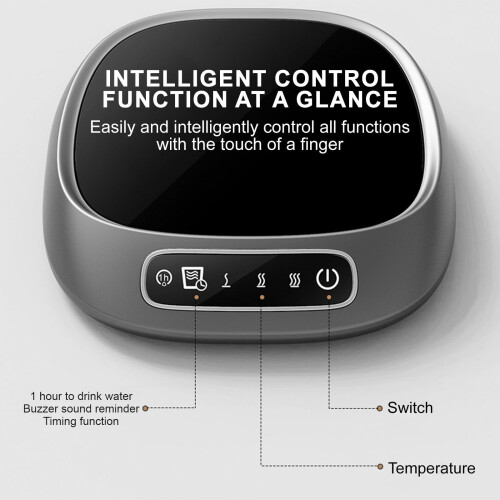 USB Rechargeable Coffee Mug Warmer with Timer, Auto Shut Off & Adjustable Temp – Compatible with Standard Mugs 2