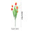 Tulipani artificiali da esterno resistenti ai raggi UV (1 pezzo) 2