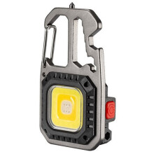 Flashlight Keychain Light, 500 Lumens Bright Rechargeable Multi-Tool Work Light with Bottle Opener